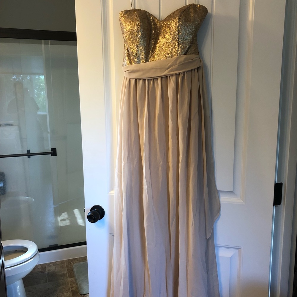 Gold formal gown